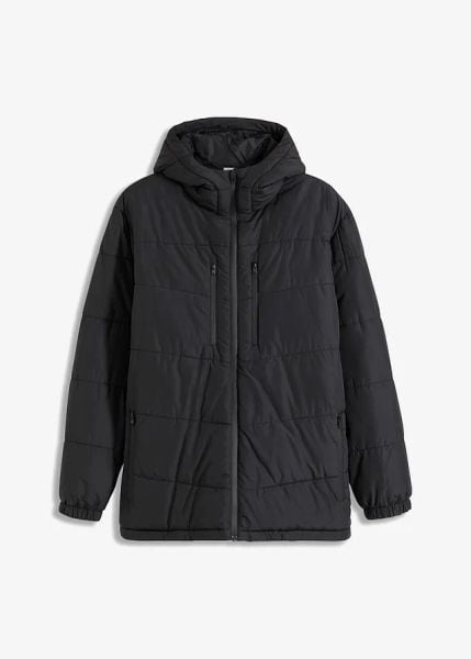Hydrofobowa kurtka outdoorowa z impregnacją Bionic. Czarne kurtki bonprix, m, bez wzorów, bez kaptura. Za 399.99 zł.