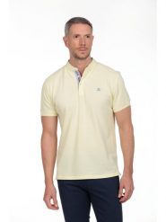 The Time of Bocha Koszulka polo w kolorze żółtym rozmiar: S. Żółte koszulki polo The Time of Bocha, s, bez wzorów, z bawełny, bez kołnierzyka, bez ramiączek. Za 104.99 zł.