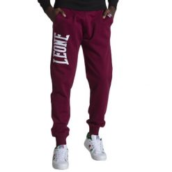 Bluza z bawełna z sznurek regulacyjny na co dzień. Brązowe spodnie materiałowe LEONE 1947 APPAREL, na co dzień, bez wzorów, z bawełny, sportowe. Za 141.46 zł.