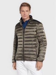 Guess Kurtka puchowa M1RL47 WDQ50 Zielony Regular Fit. Zielone kurtki Guess, l, z aplikacjami, z puchu, bez kaptura. Za 699.99 zł.