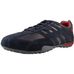 Buty GEOX U SNAKE K Niebieski. Niebieskie buty turystyczne Geox, bez wzorów, ze skóry, bez zapięcia, na fitness i siłownię. Za 267.99 zł.