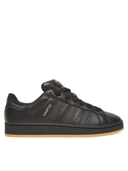 Adidas Sneakersy Campus 00S JP9995 Czarny. Czarne buty sportowe casual Adidas, bez wzorów, ze skóry, bez zapięcia. Za 399.99 zł.