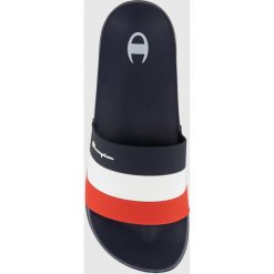 Klapki męskie Champion Slide All American. Niebieskie klapki Champion, z materiału. Za 143.00 zł.