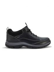 Clarks Skórzane buty trekkingowe "Spypath Lo GTX" w kolorze czarnym rozmiar: 44. Czarne buty trekkingowe Clarks, bez wzorów, bez zapięcia. Za 245.96 zł.