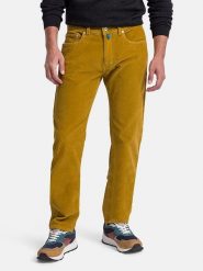 Pierre Cardin Spodnie w kolorze musztardowym rozmiar: W36/L32. Żółte spodnie materiałowe Pierre Cardin, l, z aplikacjami, z materiału, klasyczne. Za 189.95 zł.