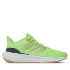 Buty do biegania adidas. Zielone buty do biegania Adidas, bez wzorów, bez zapięcia, do biegania. Za 259.99 zł.