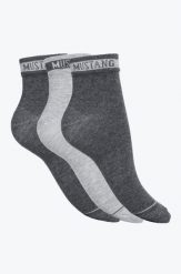 3 pack Męskie Skarpety MUSTANG dark grey mix MU32018 – 9703. Szare skarpety Mustang, bez wzorów. Za 59.99 zł.