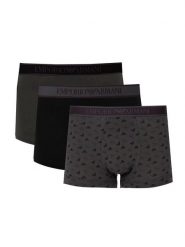 Emporio Armani Bokserki "3 Pack" | 112130 4F717 | Mężczyzna | Czarny, Khaki. Brązowe bokserki Emporio Armani, m, bez wzorów, z bawełny. W wyprzedaży za 179.00 zł.