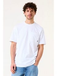 Garcia Koszulka w kolorze białym rozmiar: S. Białe bezrękawniki Garcia, s, bez wzorów, z bawełny, bez kołnierzyka, bez ramiączek. Za 56.99 zł.