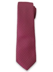 Stylowy Krawat Męski w Drobny Wzór i Delikatny Deseń - 6 cm - Alties, Różowy. Czerwone krawaty i muchy Alties, bez wzorów, z tkaniny. Za 49.00 zł.