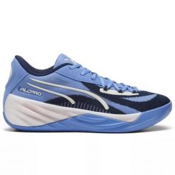 Puma All-Pro Nitro Niskie Buty Koszykarskie Męskie - Blue Skies/Club Navy. Szare buty do koszykówki Puma, bez zapięcia, do koszykówki. Za 375.99 zł.