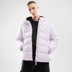 Kurtka puchowa lifestyle meska Siroko Pop. Fioletowe kurtki SIROKO, m, bez wzorów, z materiału, bez kaptura. W wyprzedaży za 213.00 zł.