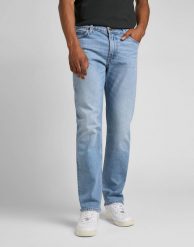 LEE WEST MĘSKIE SPODNIE JEANSOWE JEANSY WORN NEW HILL L70WMWIR 112142552. Niebieskie spodnie materiałowe Lee, do pracy, na lato, l, bez wzorów, z bawełny, biznesowe. Za 239.99 zł.
