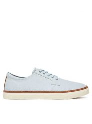 Gant Półbuty 30638802 Błękitny. Niebieskie eleganckie półbuty GANT, bez wzorów, z materiału, bez obcasa, bez zapięcia. Za 379.99 zł.