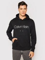 Calvin Klein Bluza Logo K10K104060 Czarny Regular Fit. Czarne bluzy CALVIN KLEIN, m, bez wzorów, z bawełny, bez kaptura. Za 279.99 zł.