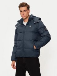 Calvin Klein Jeans Kurtka puchowa Essentials J30J325946 Granatowy Regular Fit. Niebieskie kurtki Calvin Klein Jeans, m, bez wzorów, z jeansu, bez kaptura. Za 719.99 zł.