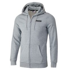 Bluza dresowa męska Puma ESS FZ. Szare bluzy Puma, m, bez wzorów, z dresówki, bez kaptura. Za 151.99 zł.