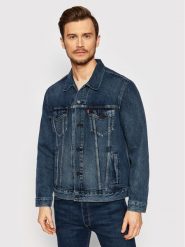 Levi's® Kurtka jeansowa Trucker 72334-0573 Granatowy Regular Fit. Niebieskie kurtki m, bez wzorów, z bawełny, bez kaptura. Za 379.99 zł.