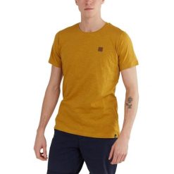 T-shirt męski Fundango Jaggy Strukturyzowany krótki rękaw. Żółte t-shirty sportowe Fundango, bez wzorów, bez ramiączek, trekkingowe. Za 99.00 zł.