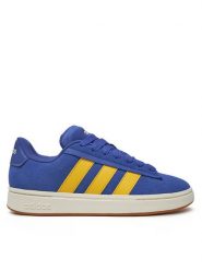 Adidas Sneakersy Grand Court Alpha JI1714 Granatowy. Niebieskie buty sportowe casual Adidas, bez wzorów, ze skóry, bez zapięcia. Za 259.99 zł.