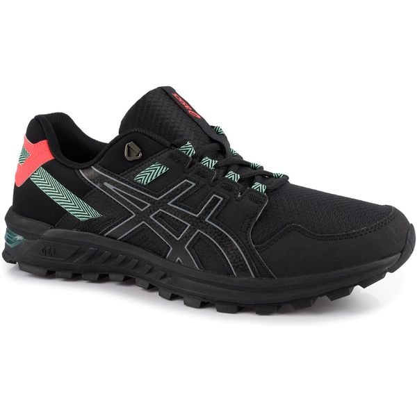 Męskie buty sportowe trekkingowe ASICS GEL-CITREK. Czarne trekkingi ASICS, bez wzorów, bez zapięcia. Za 239.00 zł.