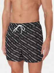 KARL LAGERFELD Szorty kąpielowe A2M46063 Czarny Regular Fit. Czarne kąpielówki KARL LAGERFELD, m, bez wzorów, z syntetyku. Za 279.99 zł.