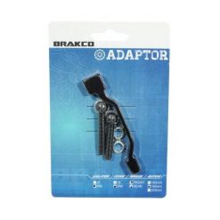 Adapter do hamulców tarczowych od 160 mm do 180 mm i od 140 mm do 160 mm na rami. Czarne piżamy BRAKCO, bez wzorów, z materiału, bez ramiączek. Za 82.18 zł.