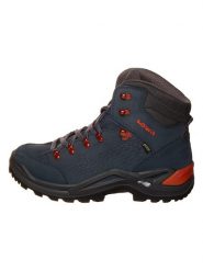 LOWA Skórzane botki trekkingowe "Renegade GTX" w kolorze granatowym rozmiar: 44,5. Niebieskie buty trekkingowe Lowa, bez wzorów, z gore-texu, bez zapięcia. Za 448.99 zł.