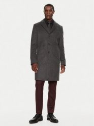 Boss Płaszcz wełniany H-Hyde 50525739 Szary Slim Fit. Szare płaszcze Boss, na zimę, m, bez wzorów, z wełny, bez kaptura. Za 2,799.00 zł.