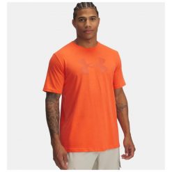 T-Shirt Męski Under Armour Koszulka Sportowa Odblaski. Brązowe t-shirty sportowe Under Armour, bez wzorów, bez ramiączek, do biegania. Za 129.99 zł.