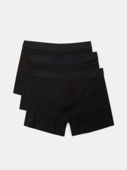 Bokserki long 3 pack - czarny. Czarne bokserki Sinsay, l, bez wzorów. Za 29.99 zł.