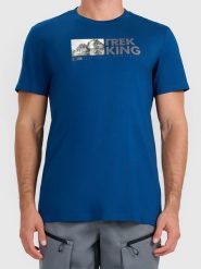 4F Koszulka w kolorze granatowym rozmiar: L. Niebieskie bezrękawniki 4F, l, bez wzorów, z bawełny, bez kołnierzyka, bez ramiączek. Za 43.78 zł.