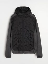 Kurtka przeciwdeszczowa - szary. Szare kurtki Sinsay, l, bez wzorów, bez kaptura. Za 99.99 zł.