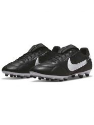 Nike Korki "Premier III FG" w kolorze czarno-białym rozmiar: 45. Białe buty treningowe Nike, bez wzorów, z materiału. Za 314.05 zł.