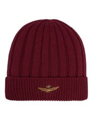 Aeronautica Militare Czapka 262CU0098UL00485 Bordowy. Czerwone czapki zimowe Aeronautica Militare, bez wzorów, z bawełny. Za 179.99 zł.