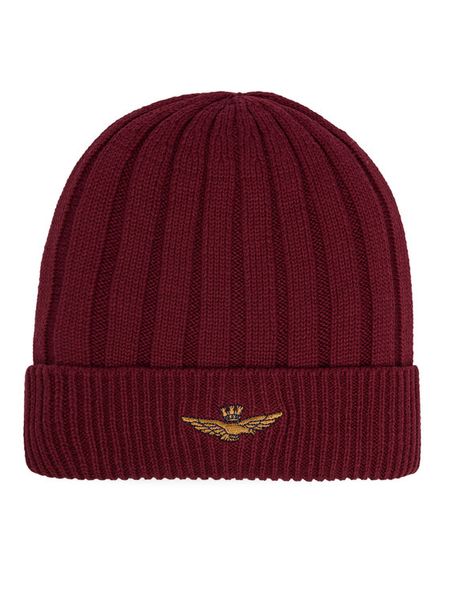 Aeronautica Militare Czapka 262CU0098UL00485 Bordowy. Czerwone czapki zimowe Aeronautica Militare, bez wzorów, z bawełny. Za 179.99 zł.