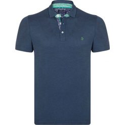 Koszulka polo w kolorze niebieskim. Niebieskie koszulki polo Giorgio Di Mare, m, bez wzorów, bez kołnierzyka, bez ramiączek. W wyprzedaży za 87.95 zł.