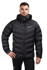Kurtka trekkingowa puchowa męska Glaceon Pro. Brązowe kurtki RAB, na zimę, l, bez wzorów, z poliamidu, trekkingowe. Za 1,259.99 zł.