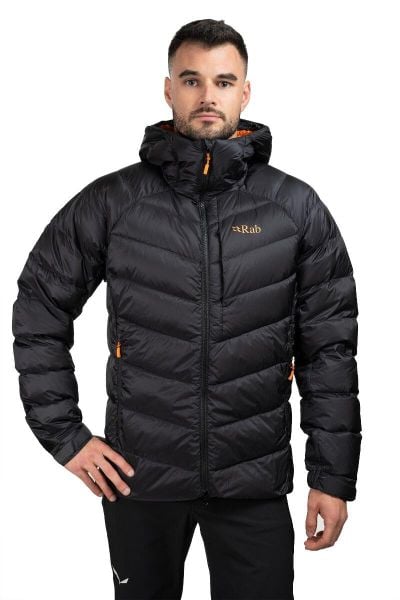 Kurtka puchowa męska Glaceon Pro. Brązowe kurtki RAB, na zimę, l, bez wzorów, z poliamidu, trekkingowe. Za 1,259.99 zł.