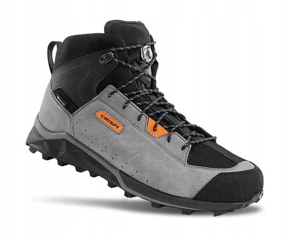 Buty trekkingowe Crispi Attiva Mid GTX Grey. Szare trekkingi CRISPI, bez wzorów, z gore-texu, bez zapięcia. Za 1,489.00 zł.