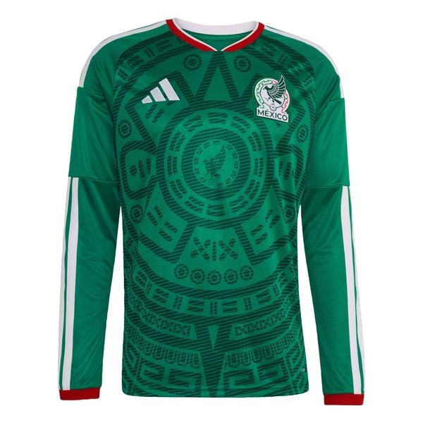 Koszulka z długim rękawem Mexico 26 Home. Zielone bluzki z długim rękawem Adidas, bez wzorów, bez kołnierzyka, bez ramiączek. Za 479.00 zł.