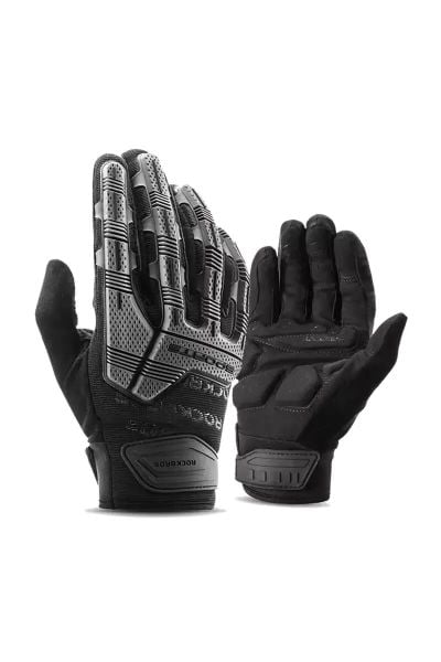 RĘKAWICZKI ROWEROWE FF S210BK. Czarne rękawiczki ROCKBROS, bez wzorów, z lycry. Za 116.99 zł.
