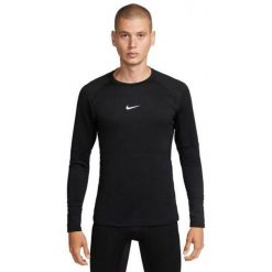 Męska Koszulka Z Logo Pro Warm. Czarne bielizna termoaktywna Nike, m, bez wzorów, bez ramiączek. Za 355.99 zł.