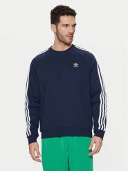 Adidas Bluza adicolor Classics 3-Stripes IM4515 Granatowy Regular Fit. Niebieskie bluzy Adidas, m, bez wzorów, z bawełny, bez kaptura. Za 169.99 zł.