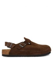 Birkenstock Sandały Tokio 1032024 Brązowy. Brązowe sandały Birkenstock, ze skóry, bez zapięcia. Za 709.99 zł.