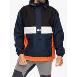 Kurtka przeciwdeszczowa męska Helly Hansen S-YU24 Anorak. Niebieskie kurtki przeciwdeszczowe Helly Hansen, m, bez wzorów, bez kaptura. Za 515.00 zł.