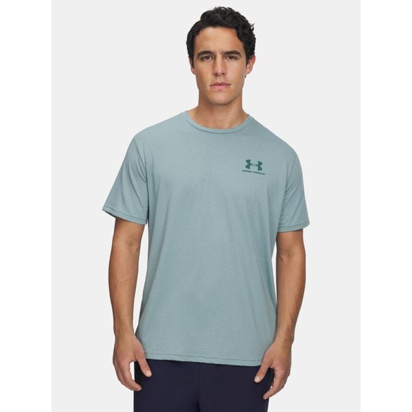 Koszulka na trening Męska Under Armour Szybkoschnąca Sportowa. Szare t-shirty sportowe Under Armour, bez wzorów, bez ramiączek, na fitness i siłownię. Za 68.99 zł.