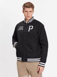 Primitive Kurtka bomber Union Varsity PA123104 Czarny Regular Fit. Czarne kurtki Primitive, m, bez wzorów, z bawełny, bez kaptura. Za 669.99 zł.