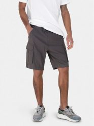 Brave Soul Szorty materiałowe MSRT-ISLANDGRY Szary Straight Fit. Szare szorty Brave Soul, m, bez wzorów, z bawełny. Za 129.99 zł.