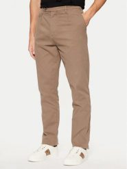 Guess Spodnie materiałowe M4BB27 WGHA1 Brązowy Slim Fit. Brązowe spodnie materiałowe Guess, m, z aplikacjami, z bawełny. Za 229.99 zł.